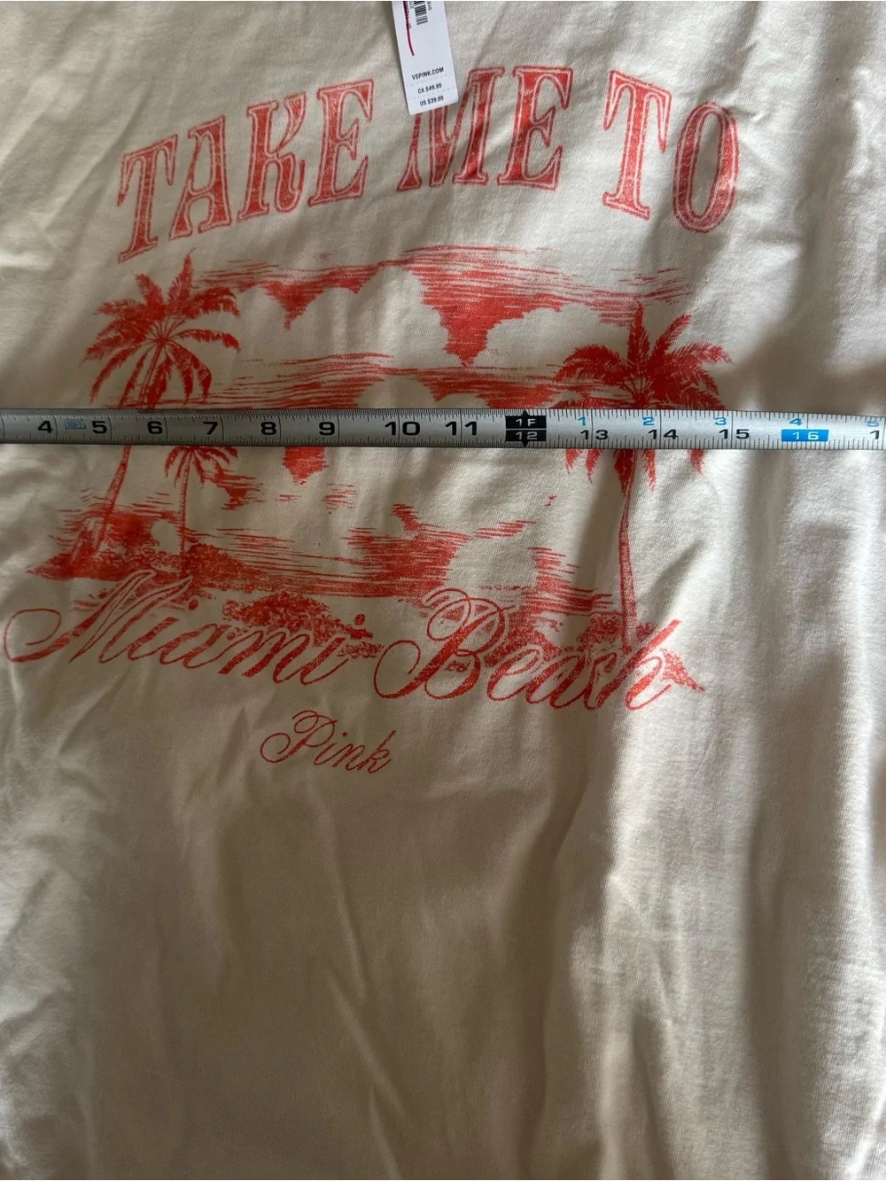 Victoria’s Secret PINK Long Sleeve Miami Beach Shirt SZ: S - Picture 7 of 7